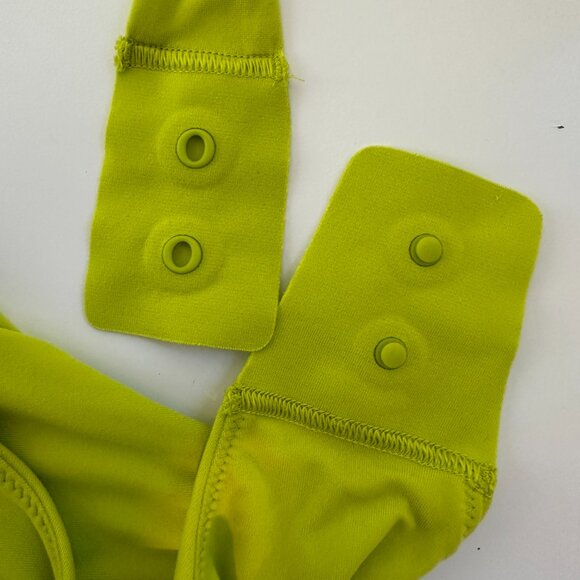 Lululemon Women’s Sz S Wundermost Ultra Soft Nulu tank Bodysuit Lime - Picture 9 of 11